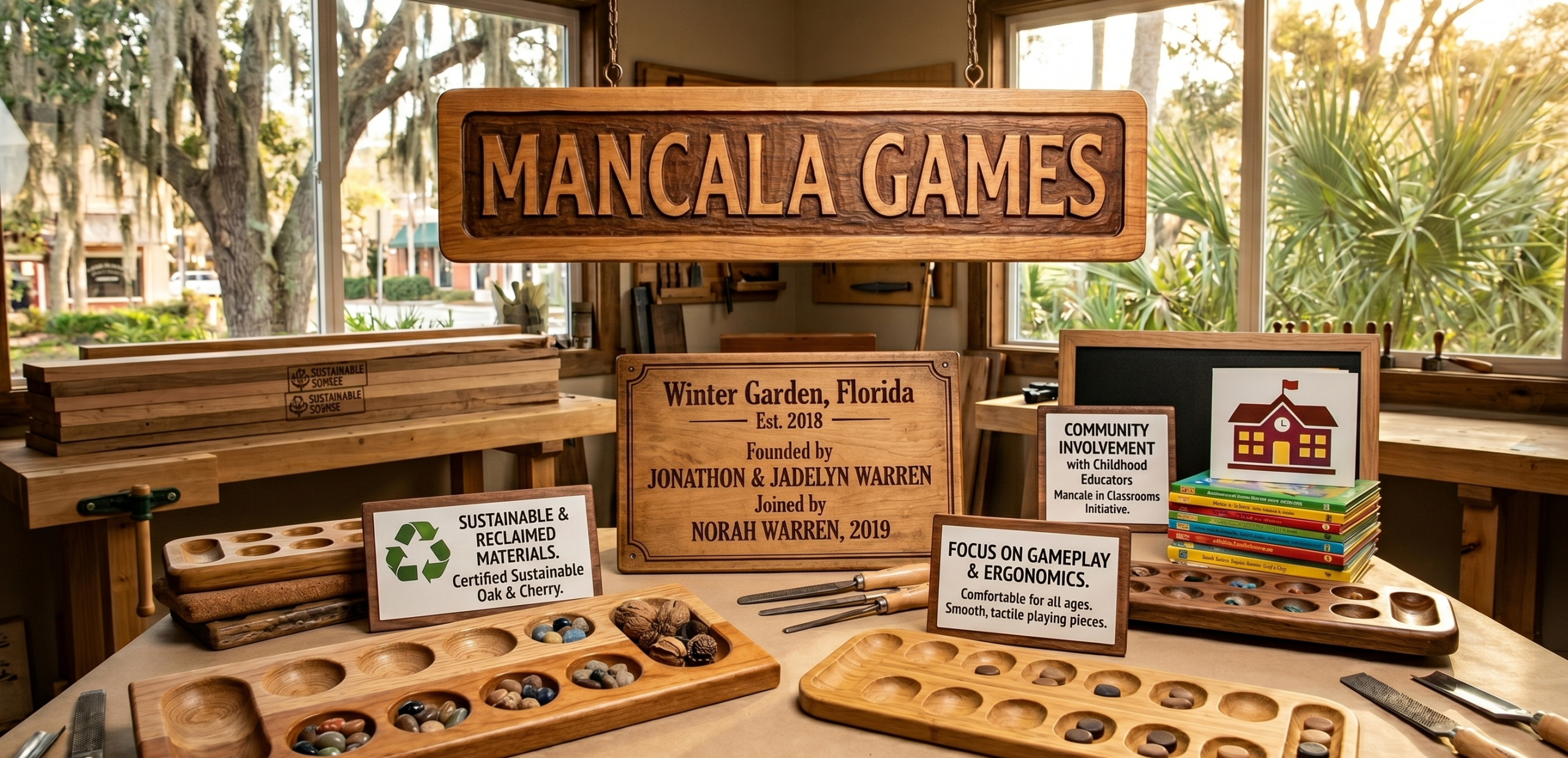 Family Playing Mancala