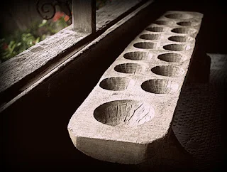 Deep Carved Mancala Bowls